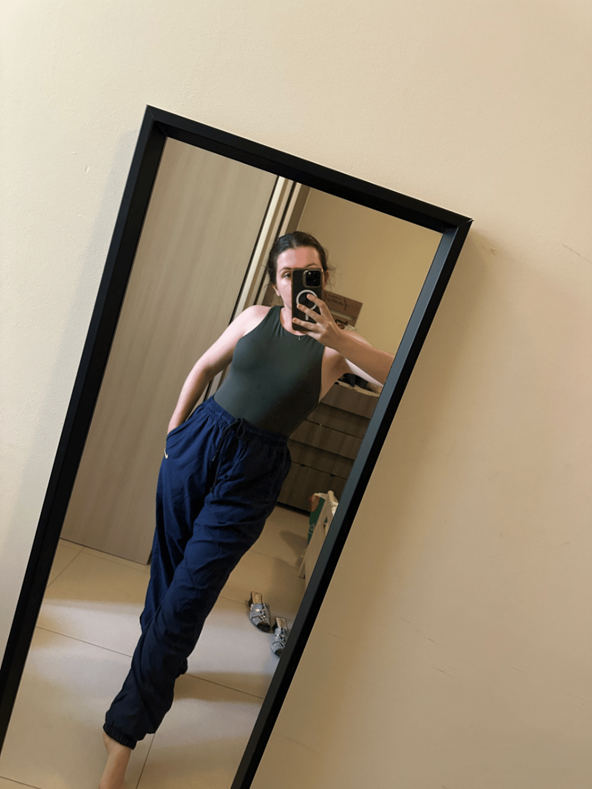 Nike Navy Team Track Trousers - photo 2