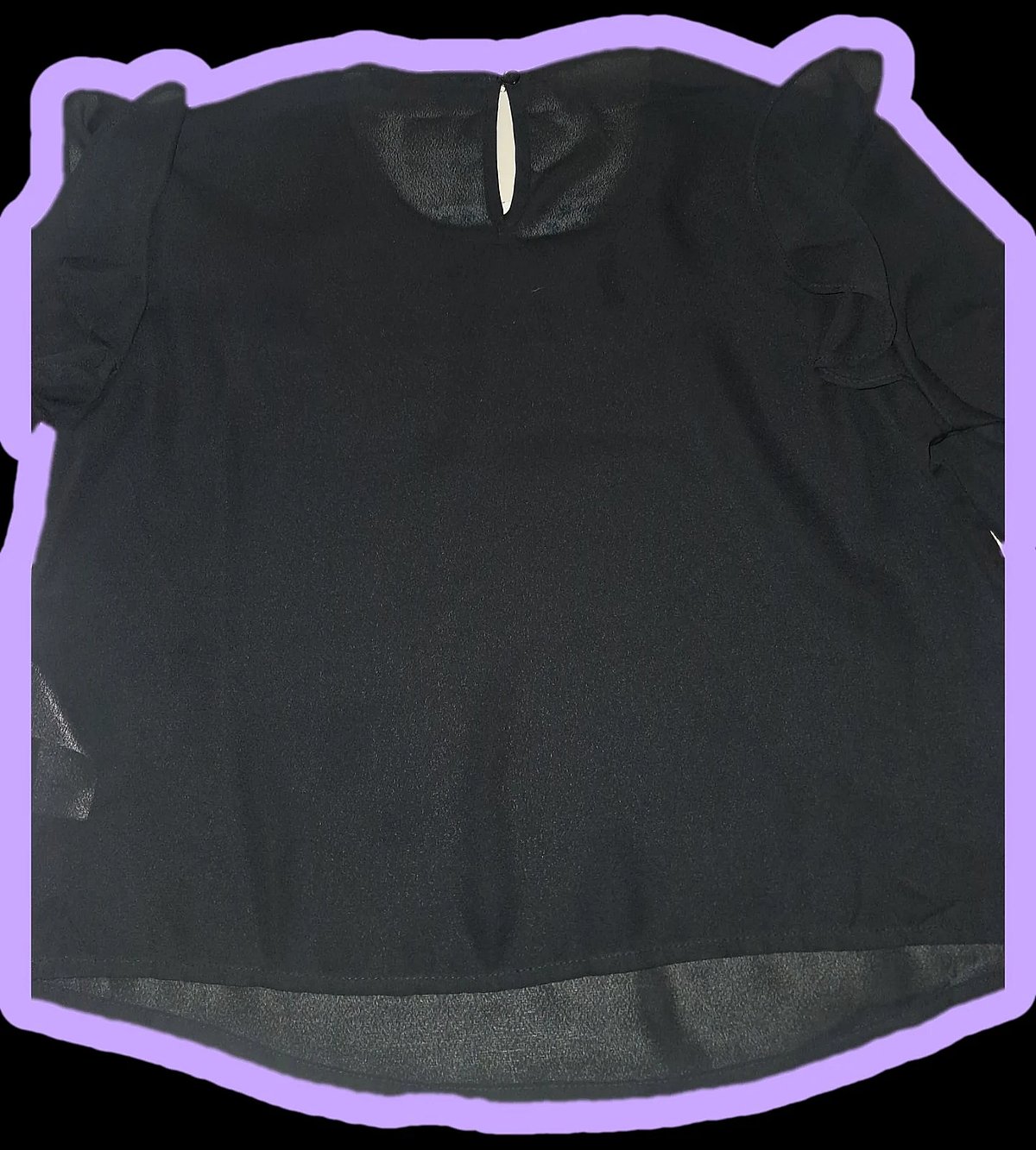 Bluża Terranova Iswed biċ-Ċiffon u l-Ispallejn Ruffles XS - photo 2