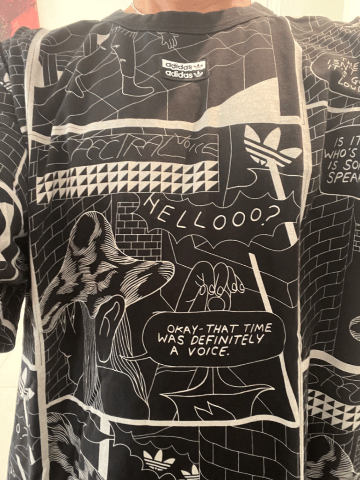 Maglietta Adidas con stampa grafica a fumetti - photo 6