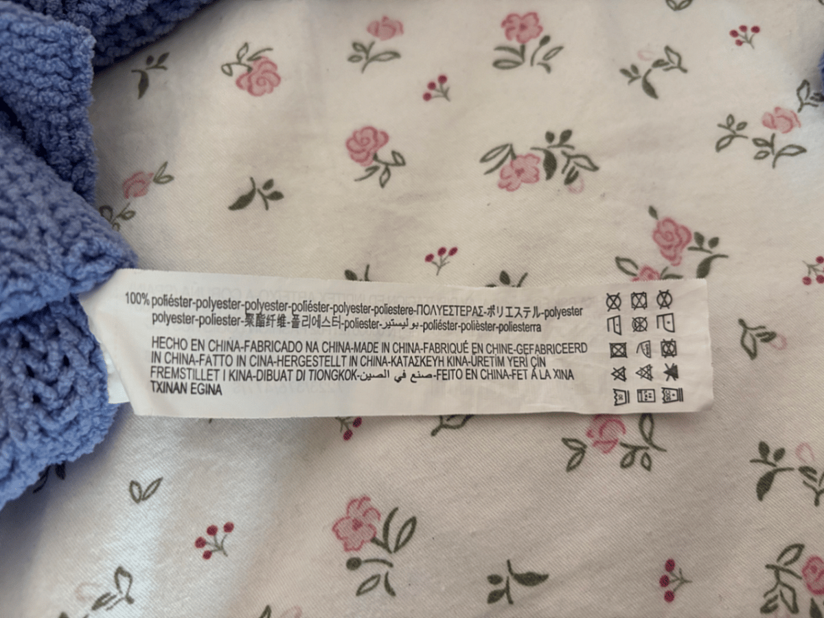 Sweater maħdum bil-labar blu maqtugħ b'kustilji Bershka - photo 4