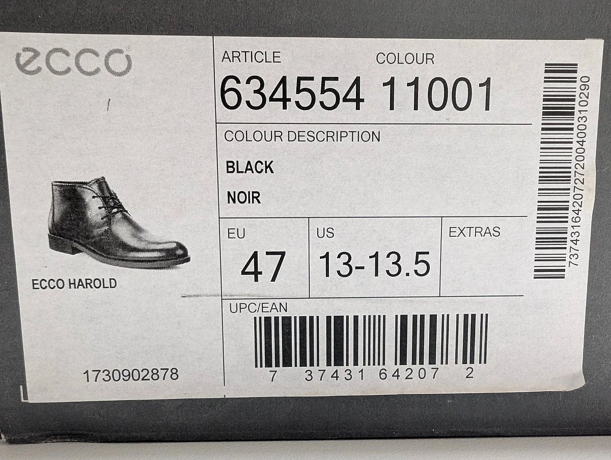 Stivali Chukka tal-Ġilda Sewda ECCO Gore-Tex EU47 - photo 5