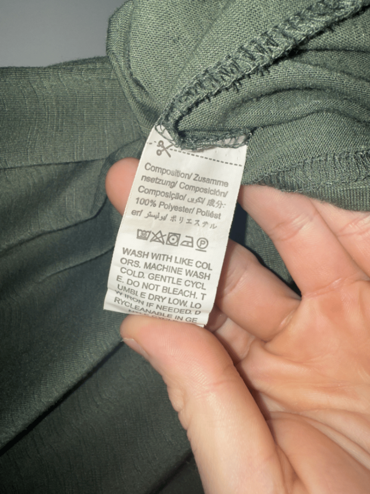 Sudadera con capucha verde de manga corta Manfinity - photo 3