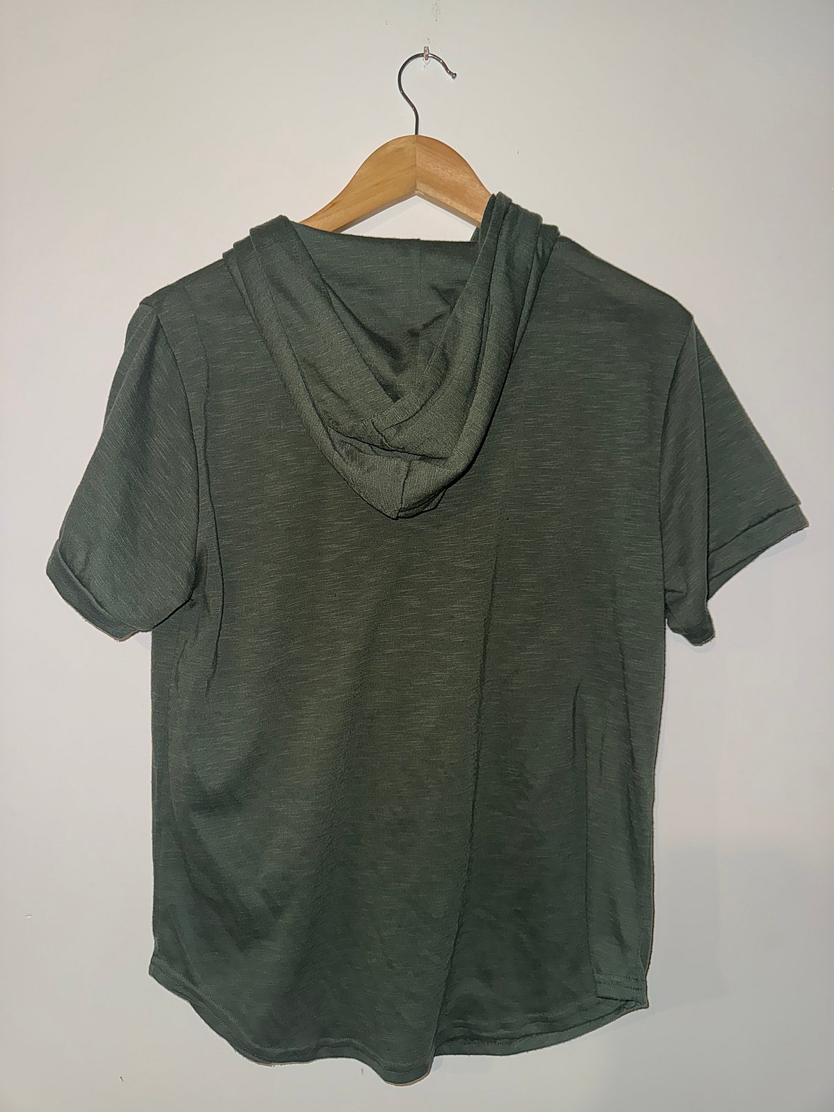 Sudadera con capucha verde de manga corta Manfinity - photo 2