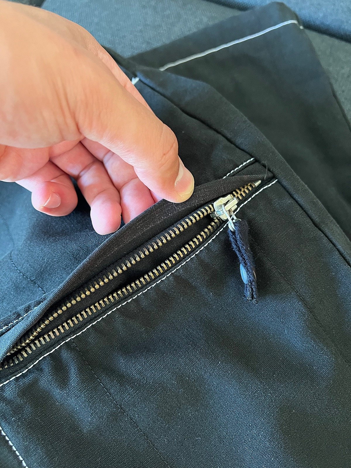 Jeans Armani – Pantaloni cargo | Nero | Cuciture a contrasto bianche | Taglia 36 - photo 5