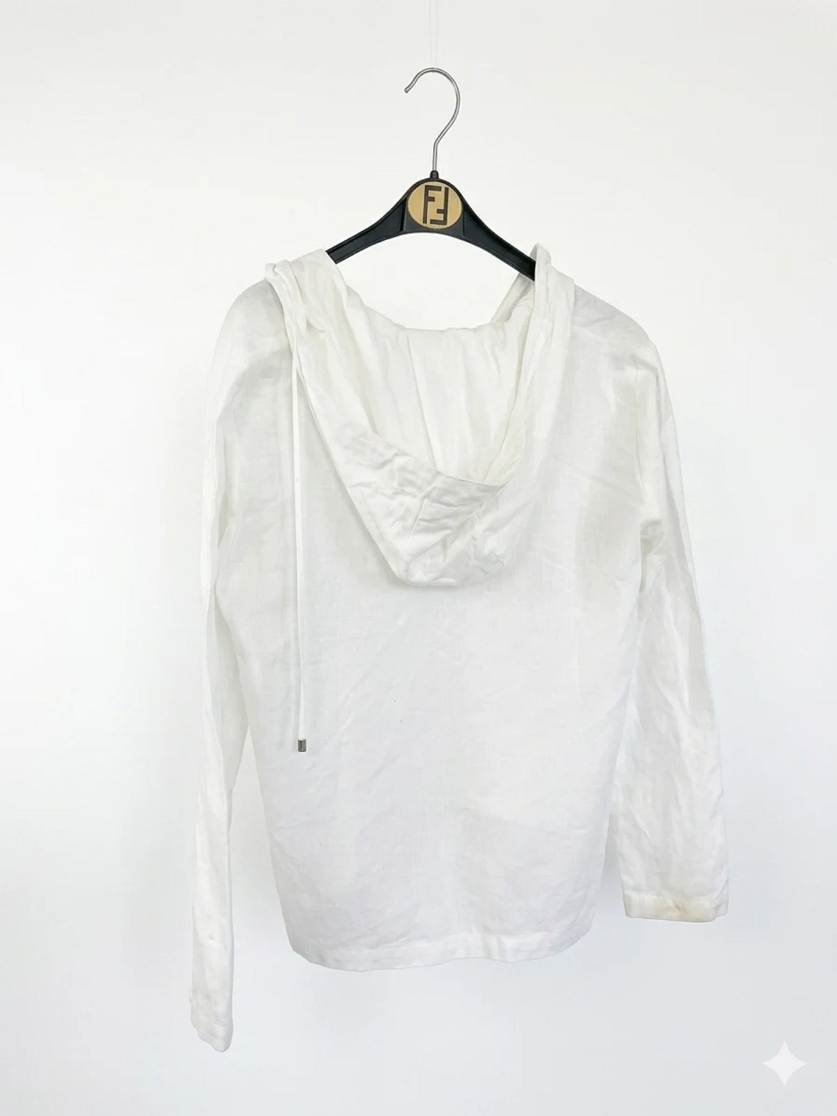 Top bil-Hooded tal-Linen Max Mara - photo 2