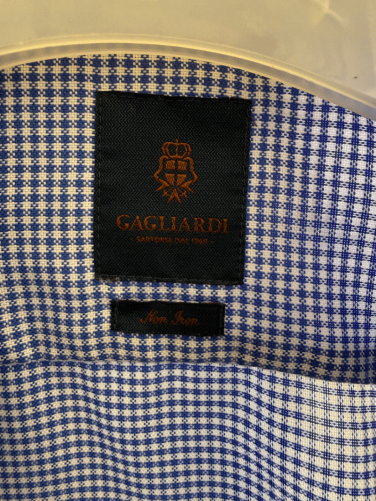 Camisa de cuadros azules de Gagliardi - photo 3