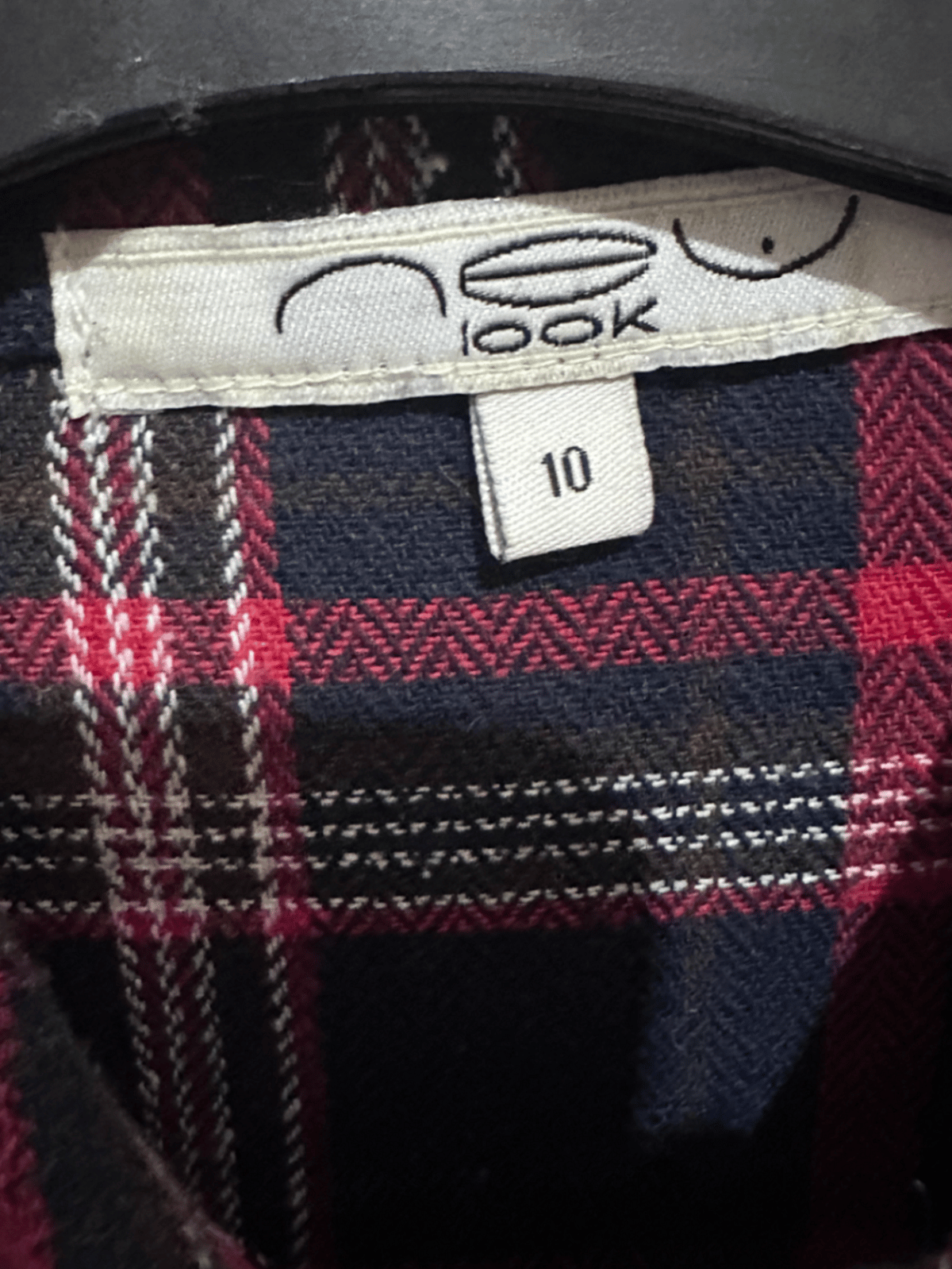 Camisa a cuadros con cuello con tachuelas - photo 2