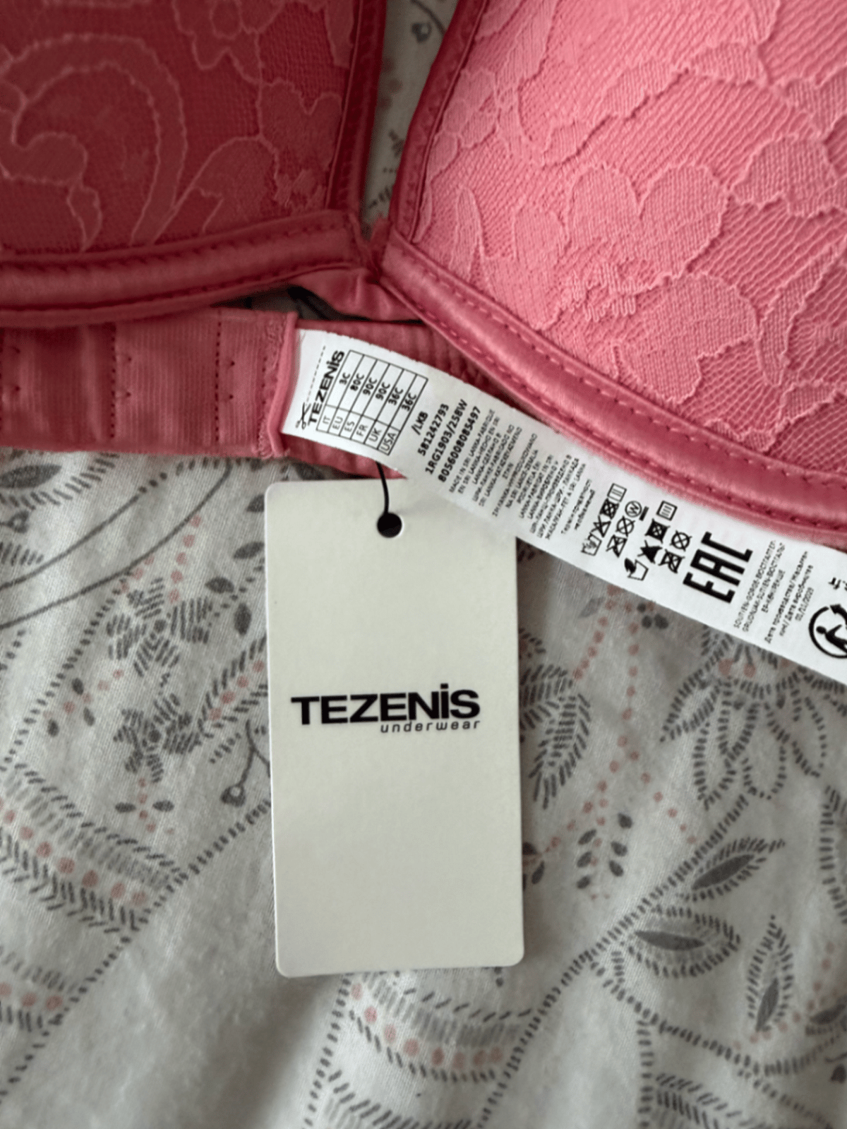 Reggiseno in pizzo rosa - photo 5