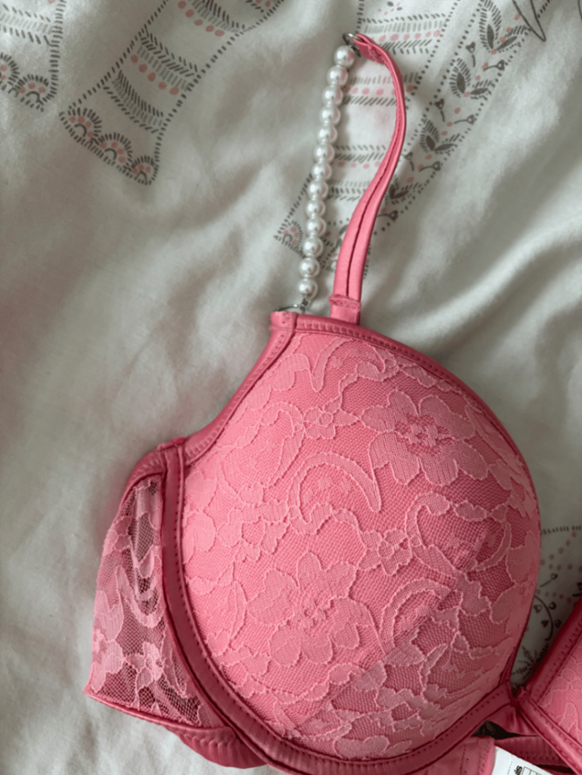 Reggiseno in pizzo rosa - photo 2