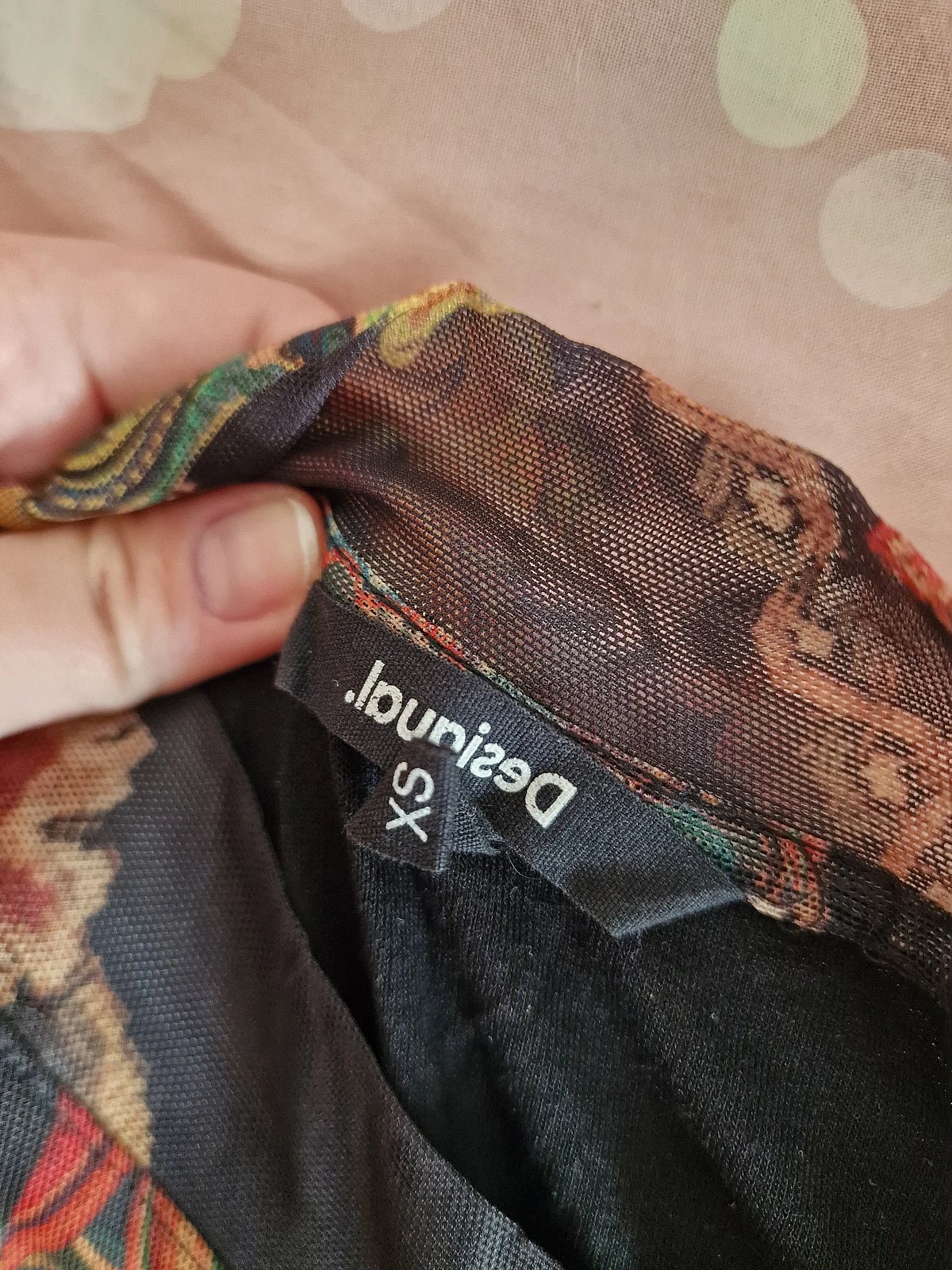 Minivestido de malla estampada de Desigual - photo 2