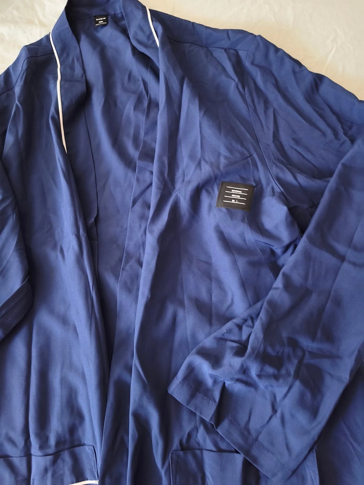 Robe tas-Satin Navy - photo 2