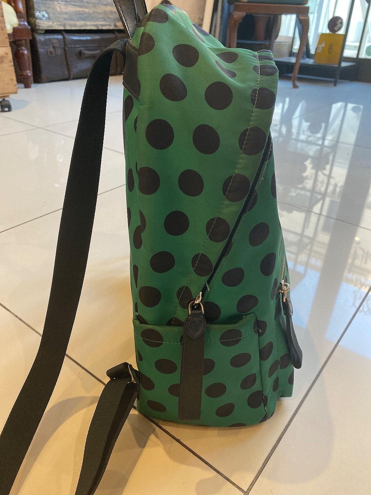 Kate Spade Green Polka Backpack - photo 2