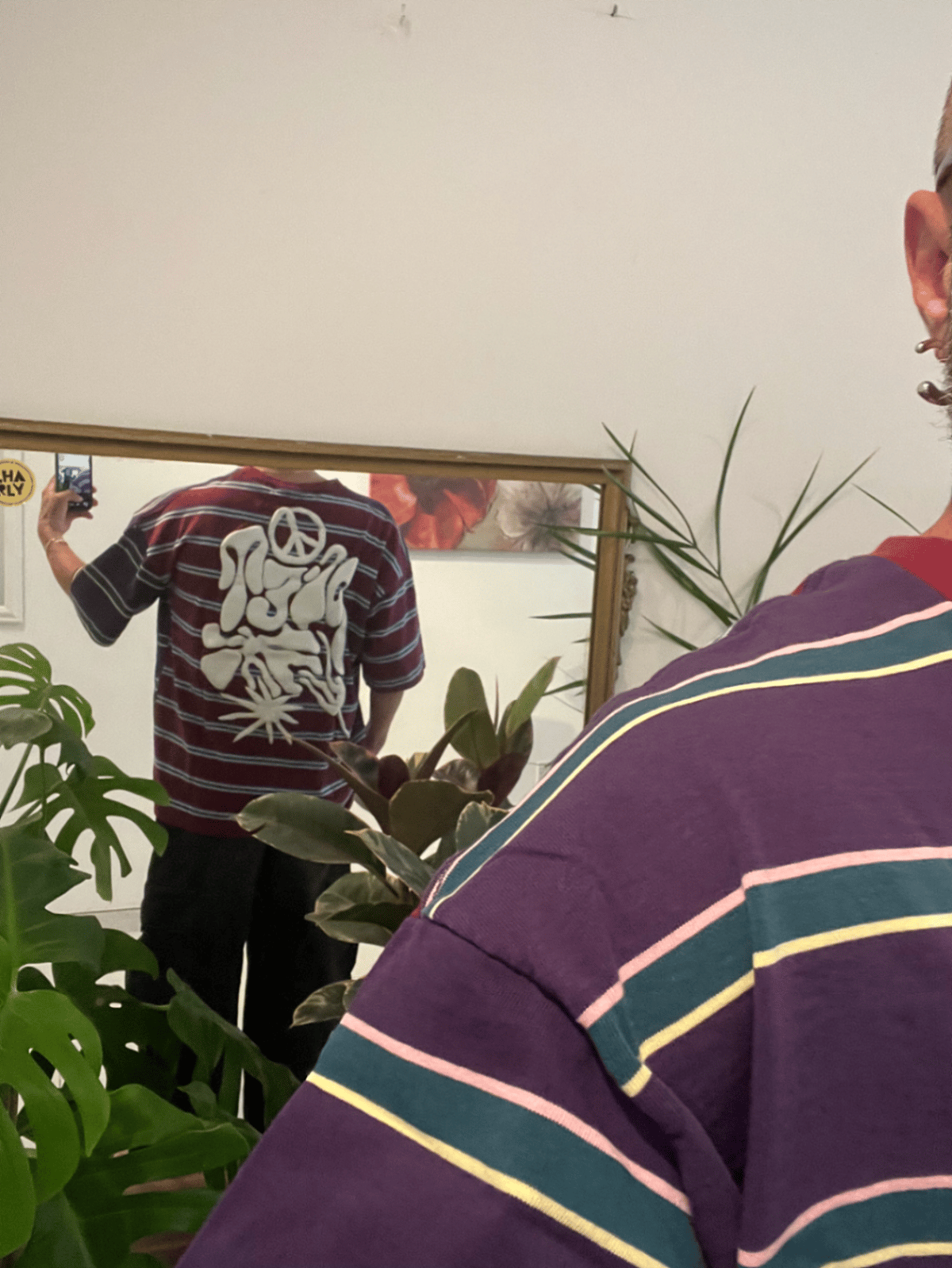 Camiseta oversize con estampado de rayas Piet - photo 8