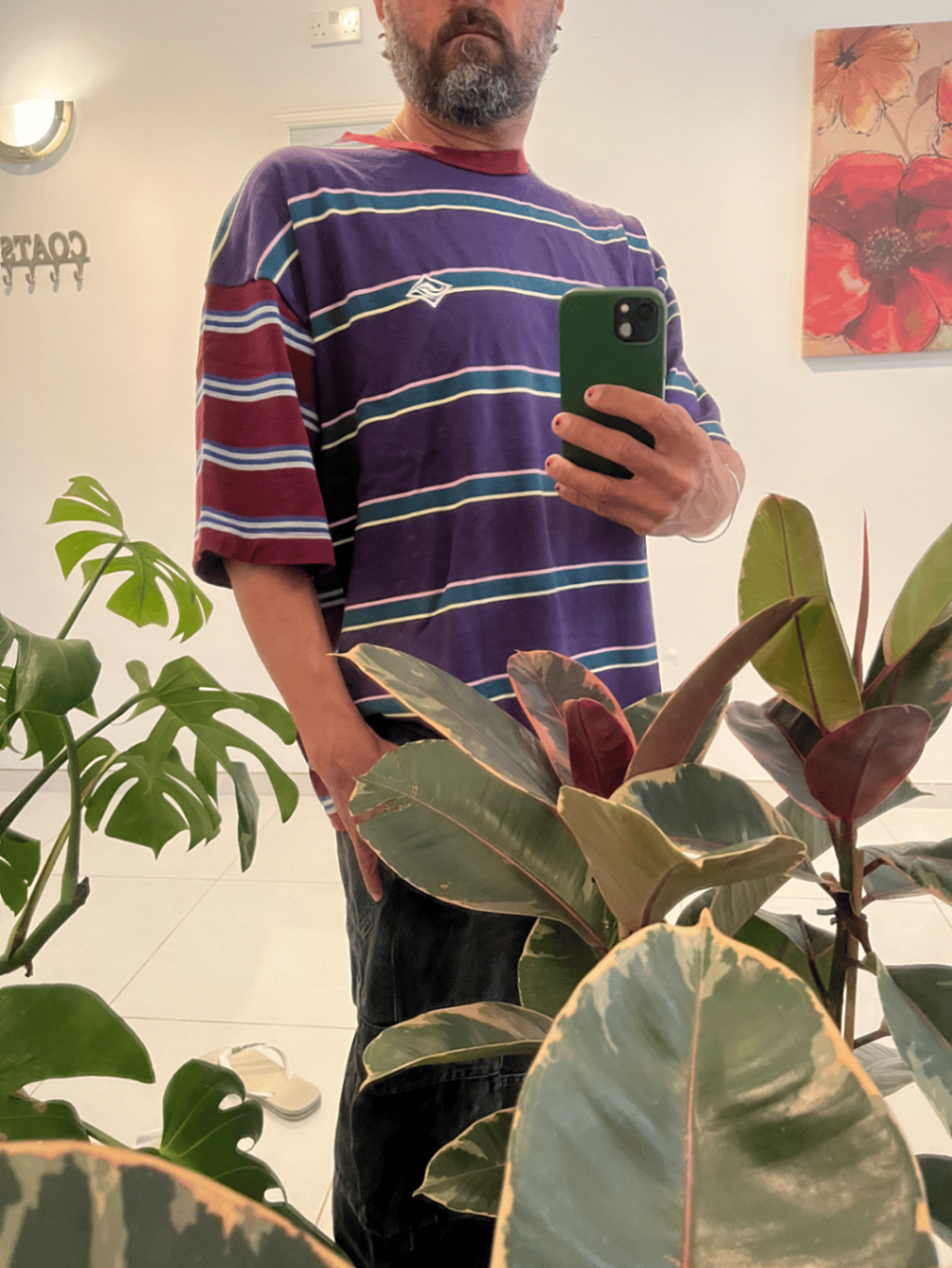 Camiseta oversize con estampado de rayas Piet - photo 6