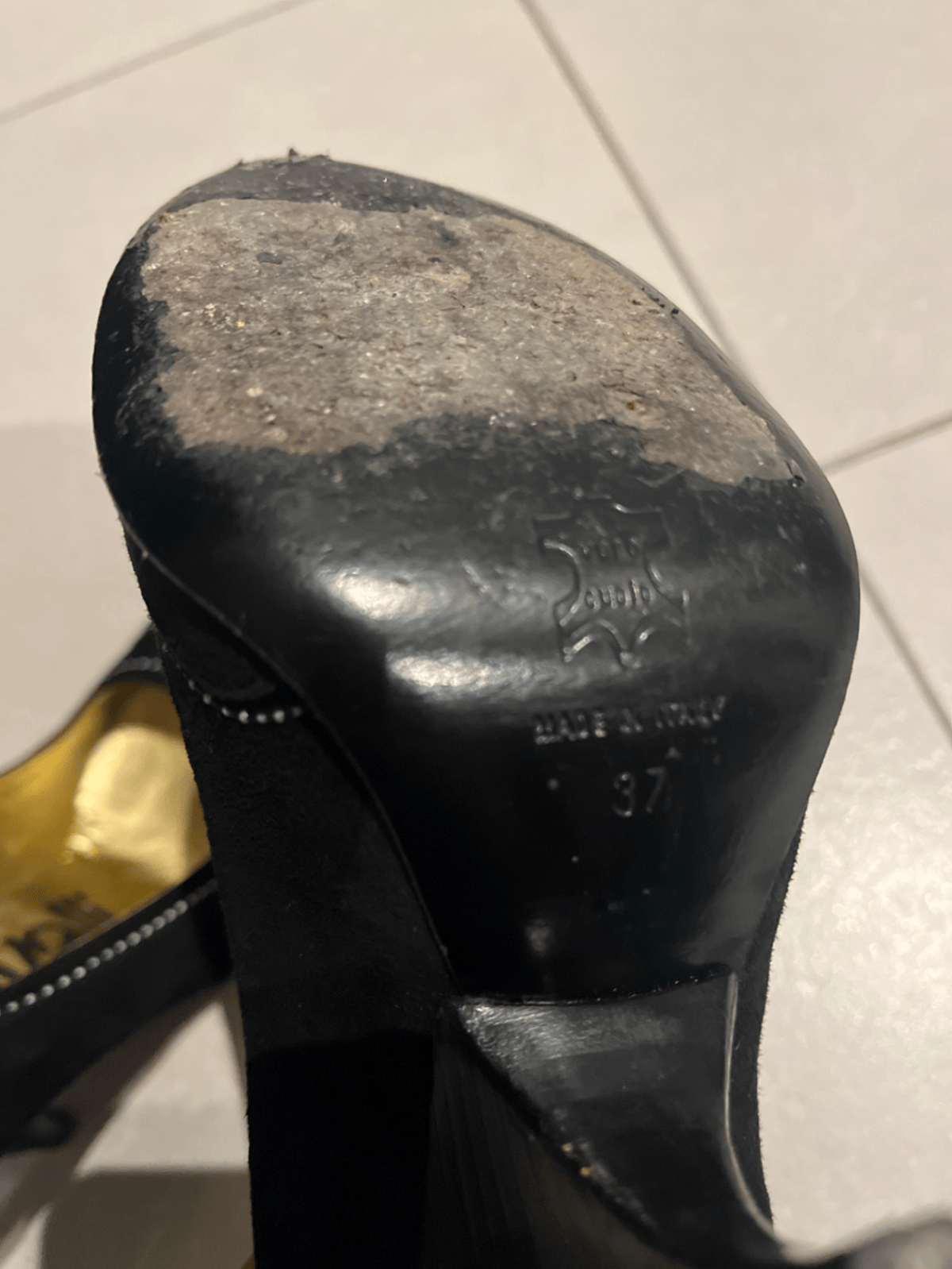 Black Suede Just Cavalli Heels - photo 5