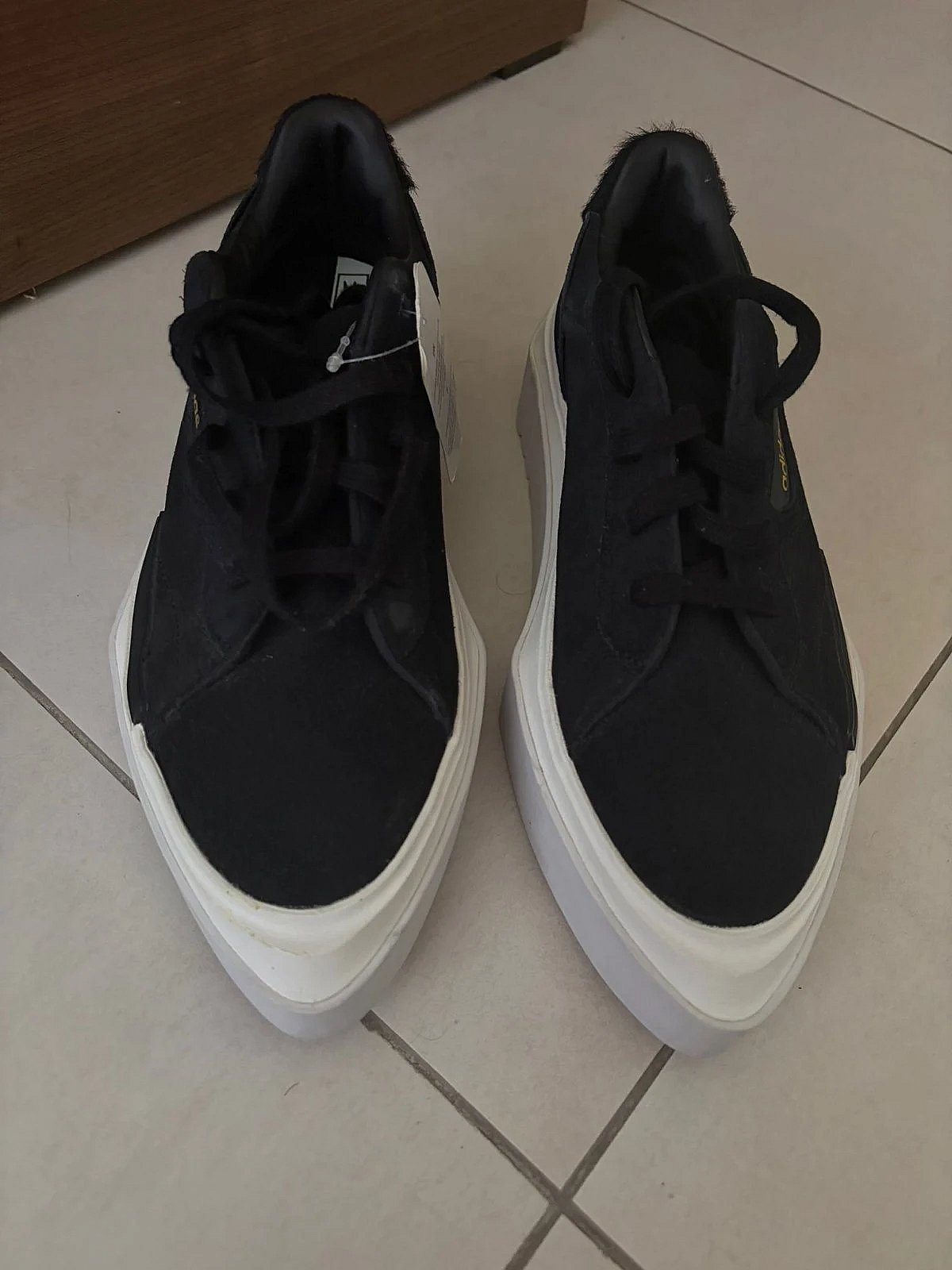 Adidas Sleek Black Platform Sneakers - photo 7