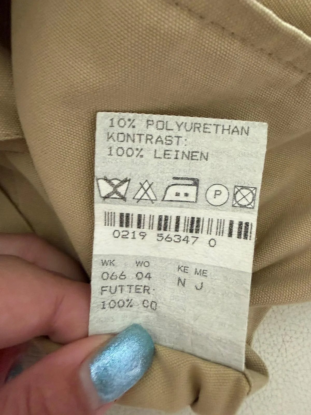 Linen Beige Button Front Field Jacket - photo 2