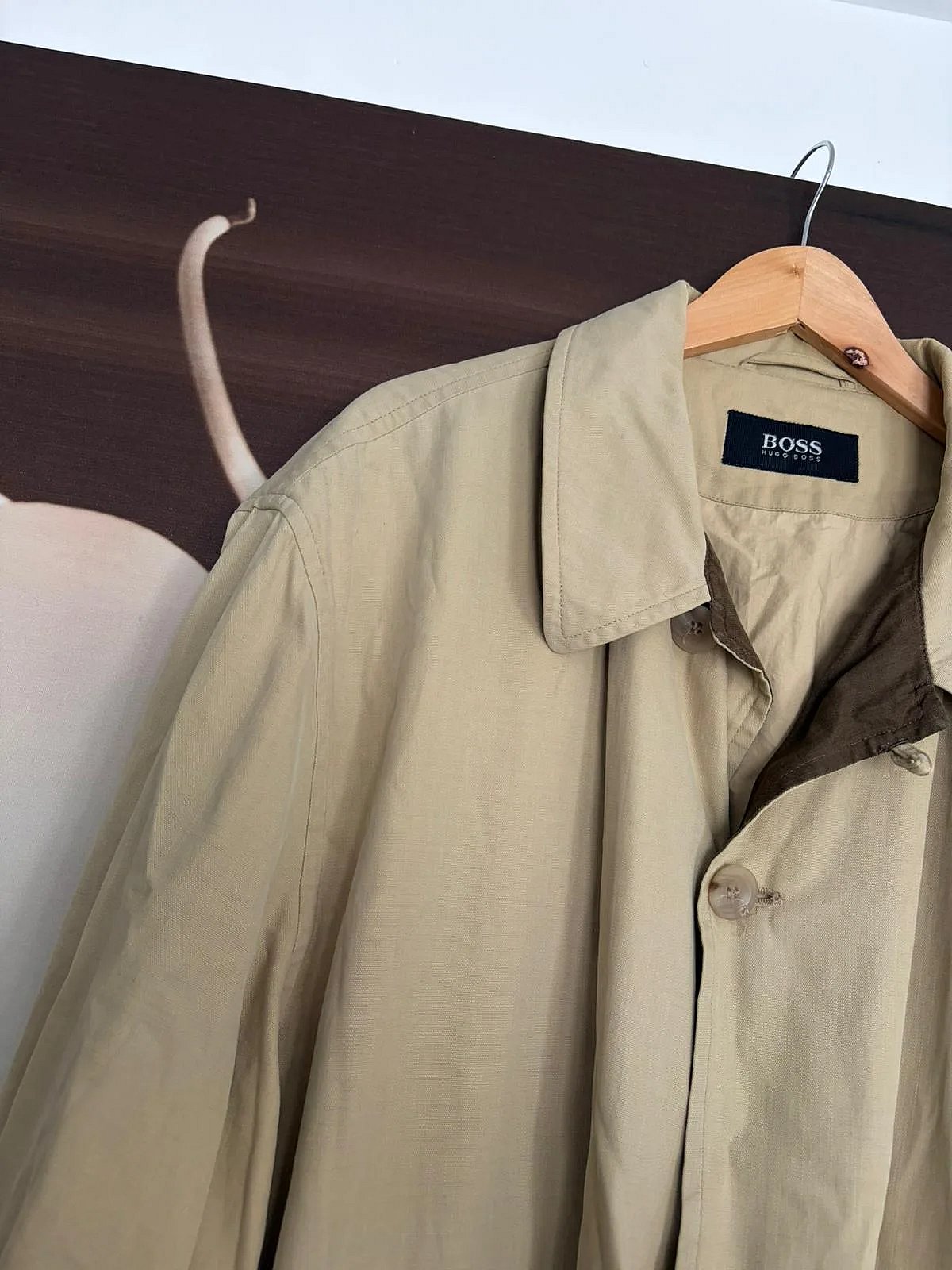 Linen Beige Button Front Field Jacket - photo 4