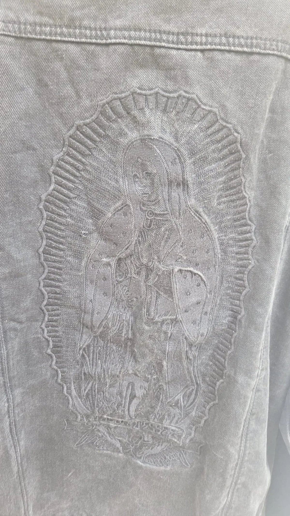 Santa Cruz Black Denim Jacket With Embroidery - photo 4