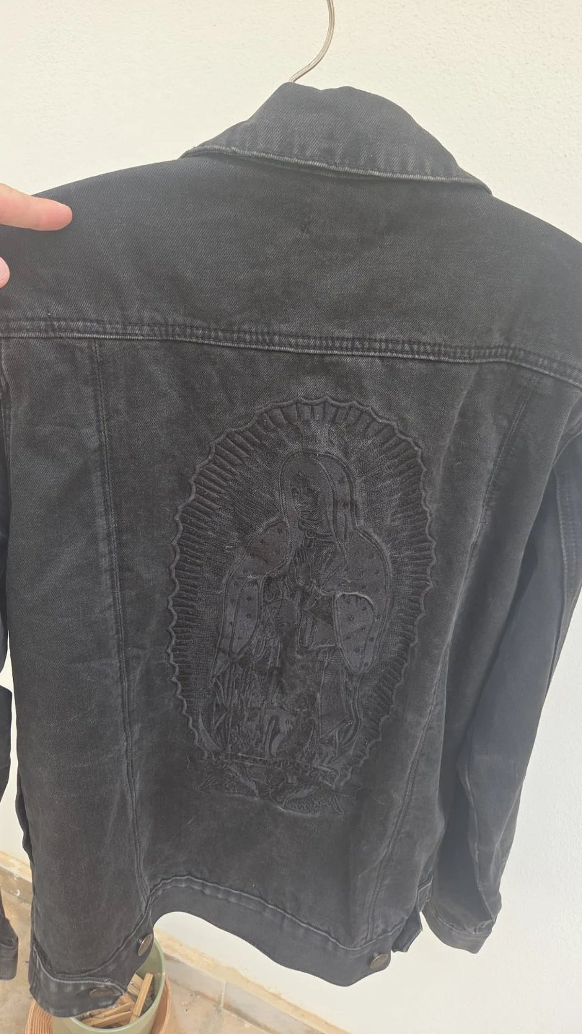 Santa Cruz Black Denim Jacket With Embroidery - photo 2
