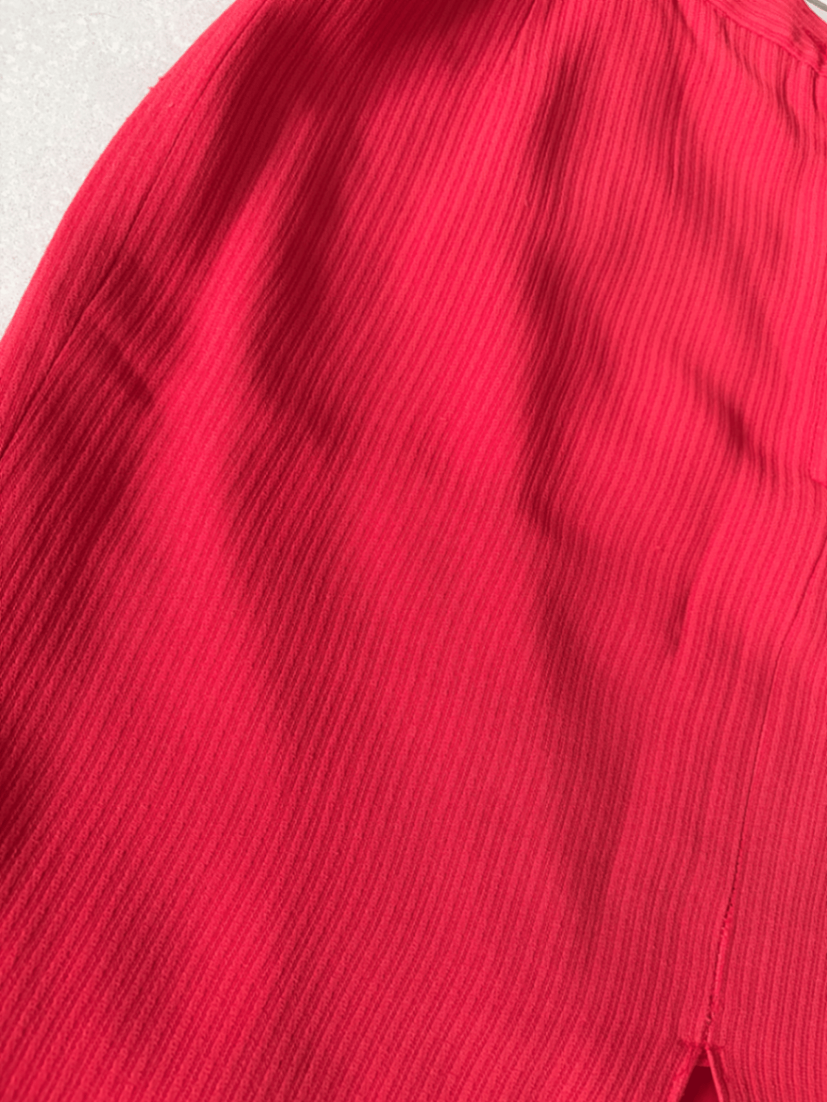 Dbielet tal-Lapes Textured Aħmar Vintage Valentino - photo 4
