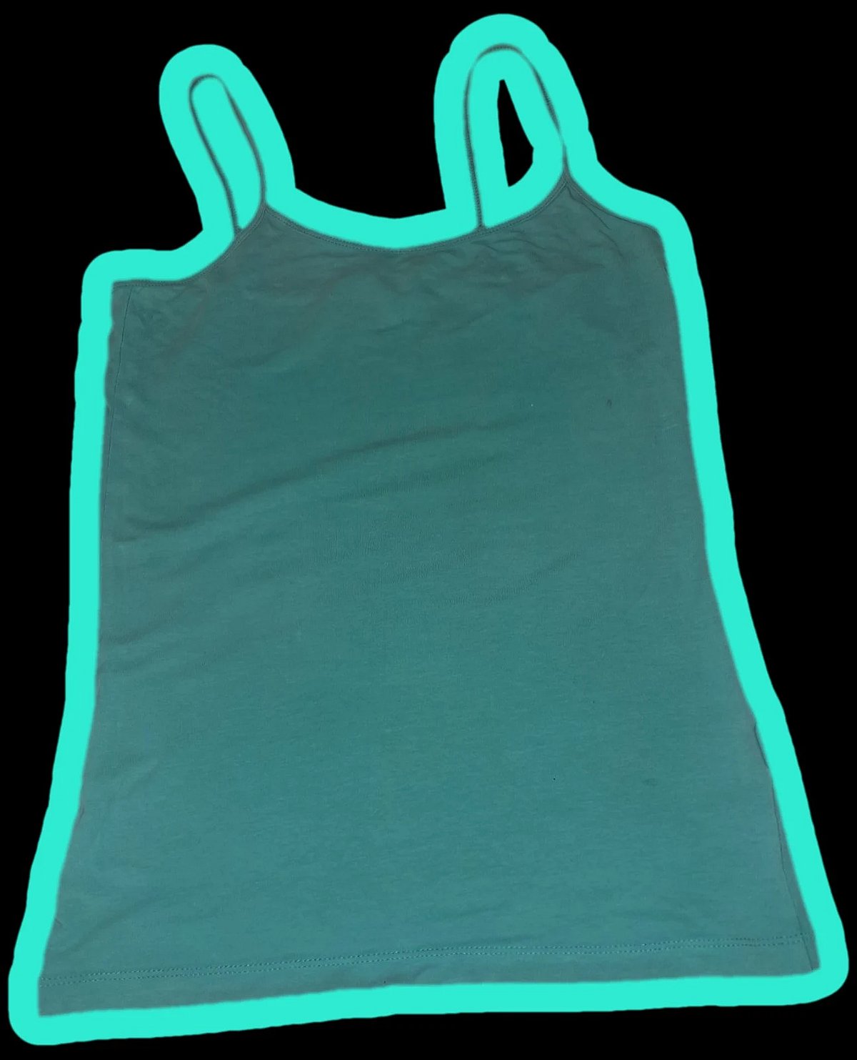 100% Qoton - Top tat-Tank Terranova Turquoise/Blu tas-snin 2000 - photo 3