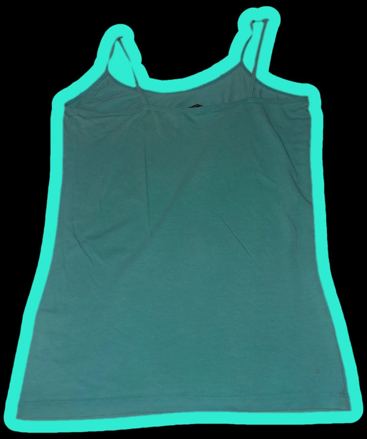 100% Qoton - Top tat-Tank Terranova Turquoise/Blu tas-snin 2000 - photo 2
