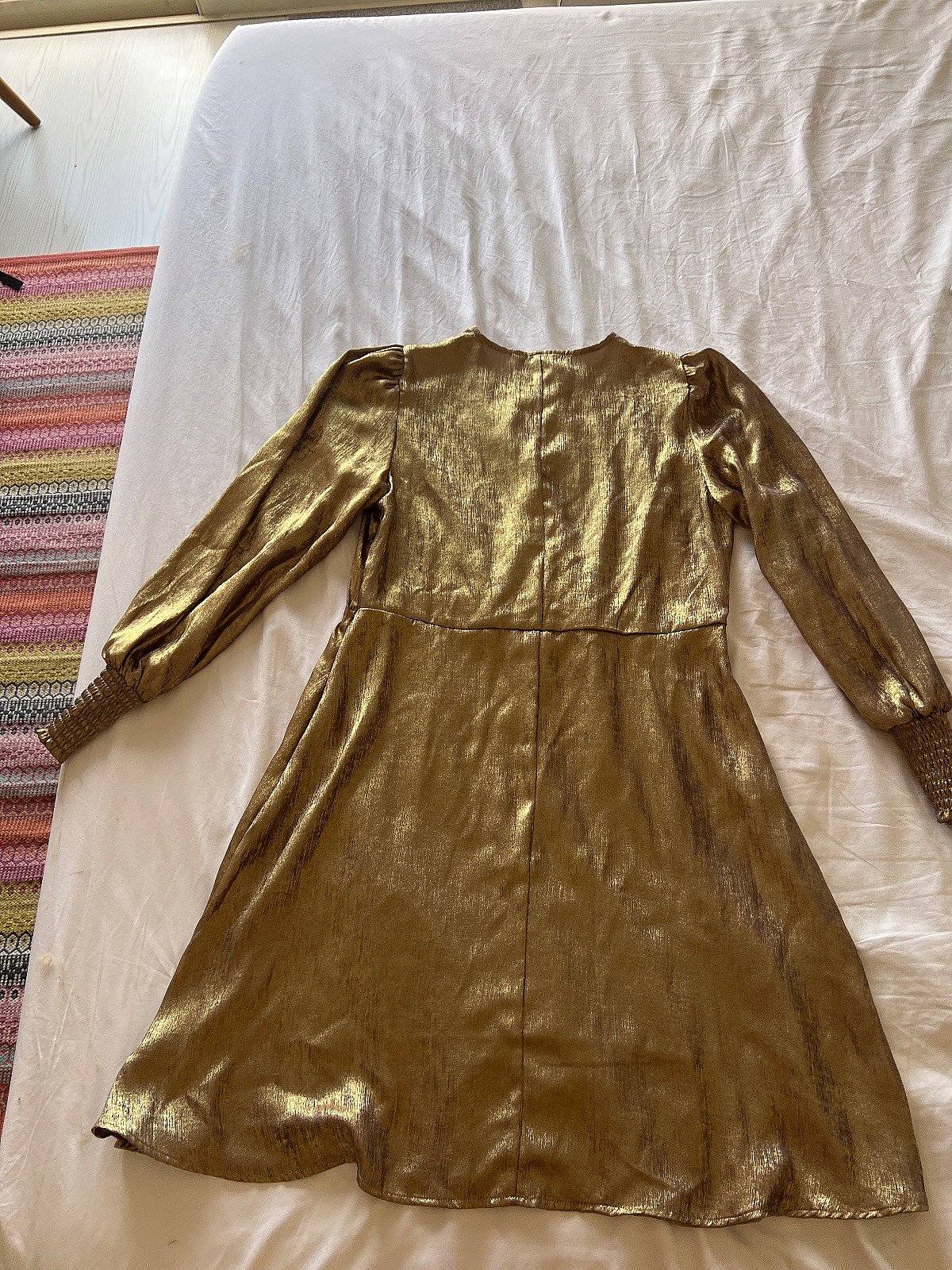 Gold metallic dress - photo 2