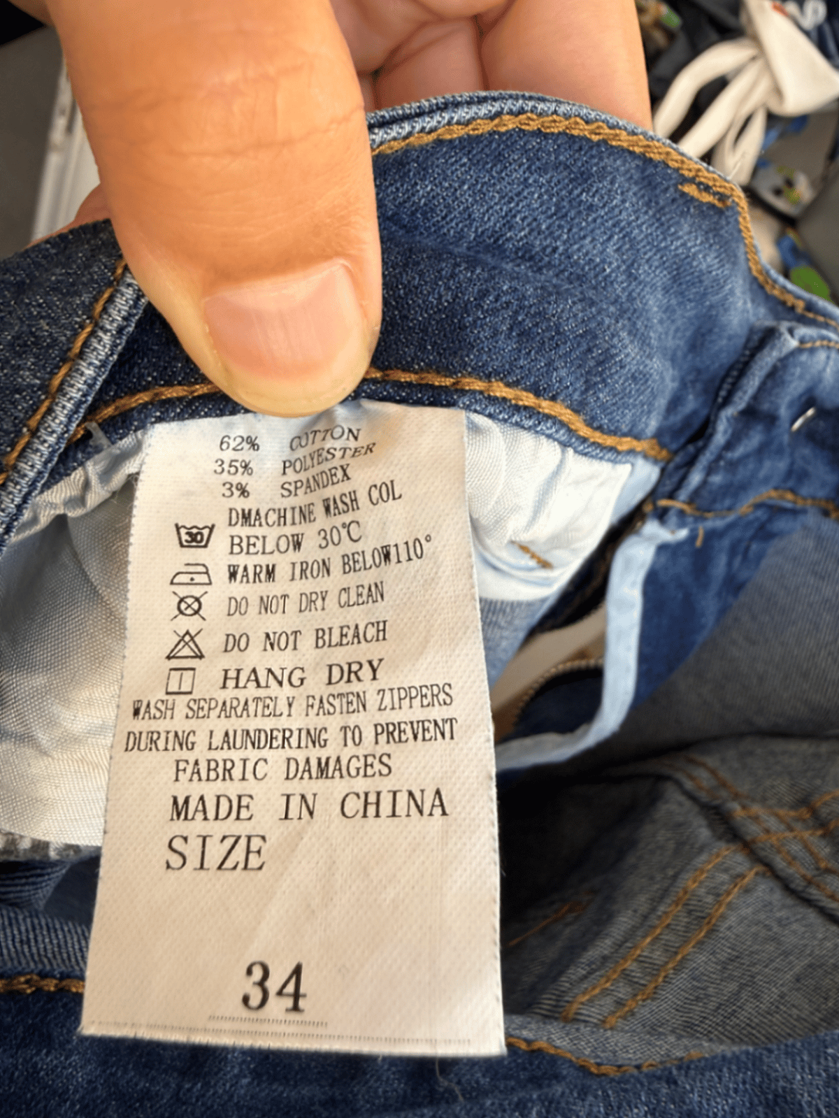 Pantaloncini di jeans blu slavato - photo 4
