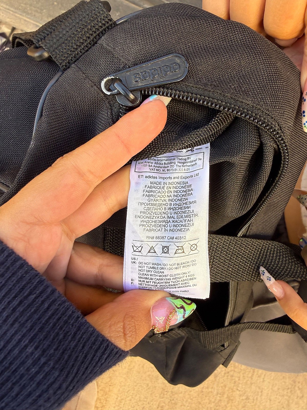 Adidas Logo Black Duffle Bag - photo 4