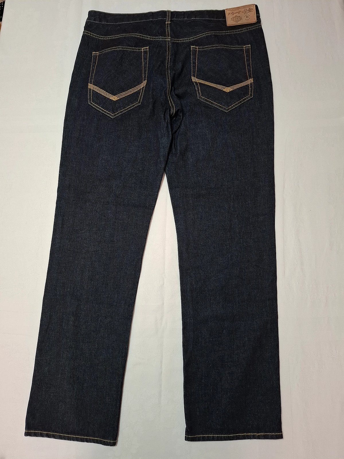Calça jeans masculina St George by Duffer azul escura (W38 L32) - Corte reto - photo 3