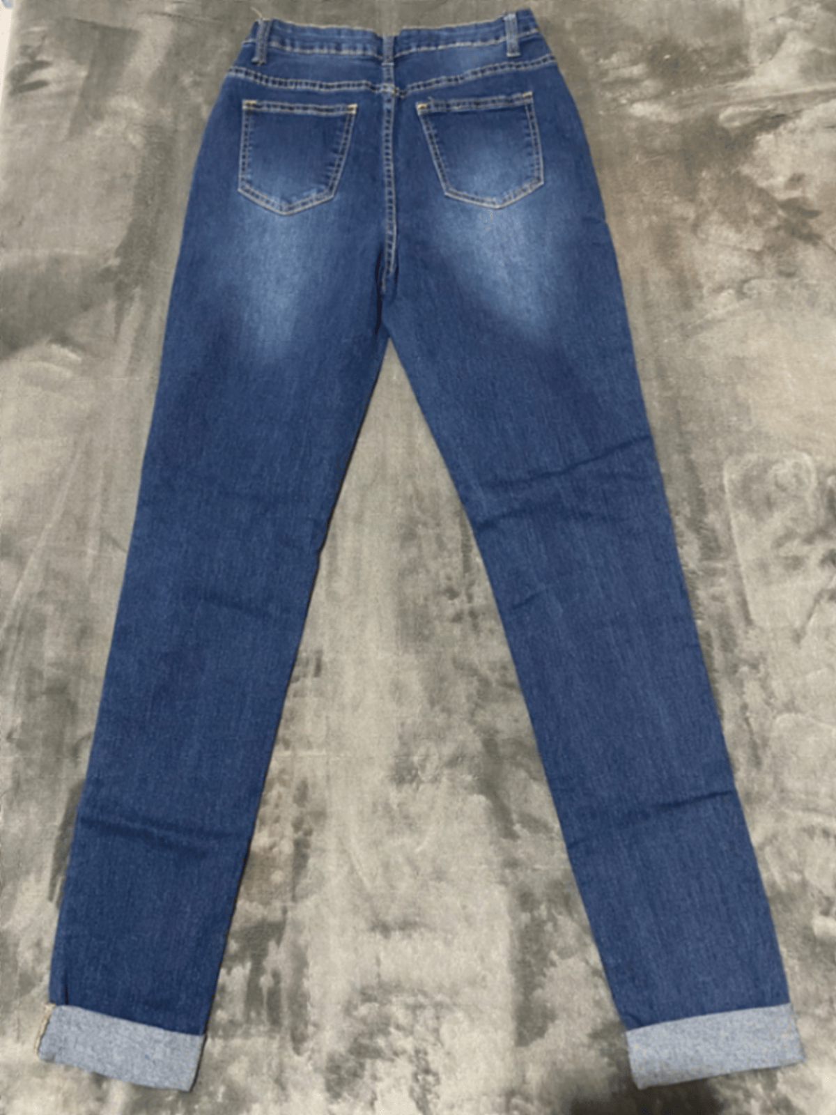 Jeans skinny blu b'manki distressjati - photo 2