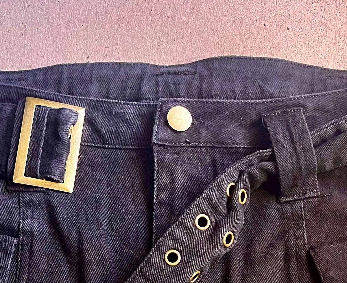 Black jeans skirt  - photo 2