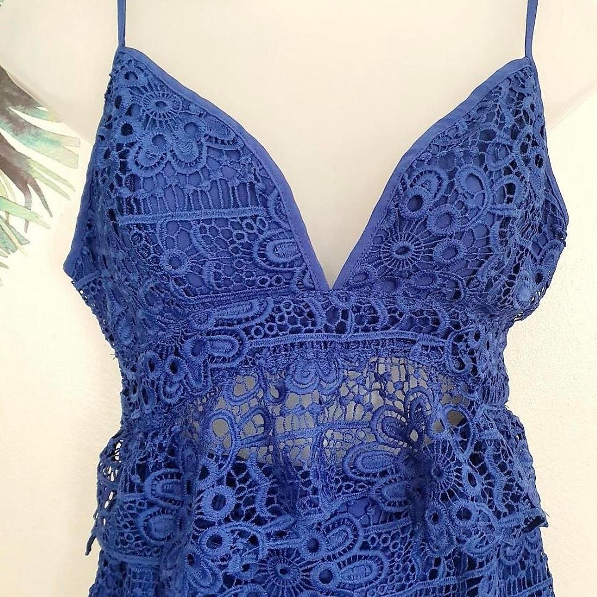 Guess Blue Lace Mini Dress - photo 3