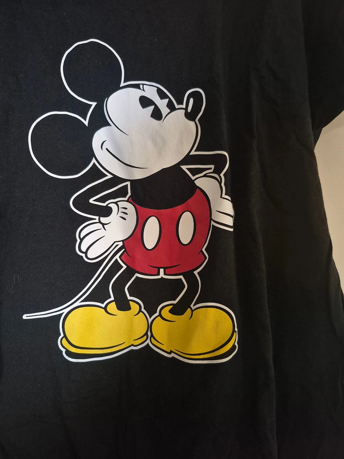 Camiseta con estampado de Mickey Mouse en negro, talla L - photo 3