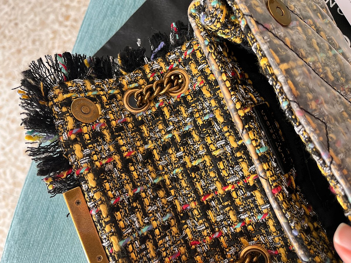 Borsa in tweed trapuntato Kurt Geiger - photo 5