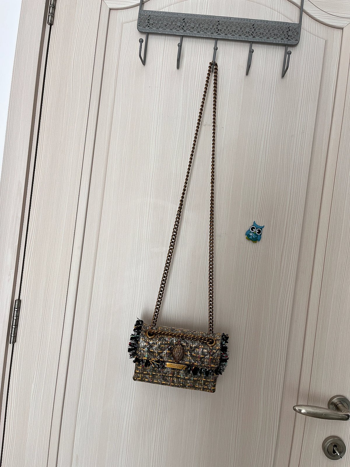 Borsa in tweed trapuntato Kurt Geiger - photo 3