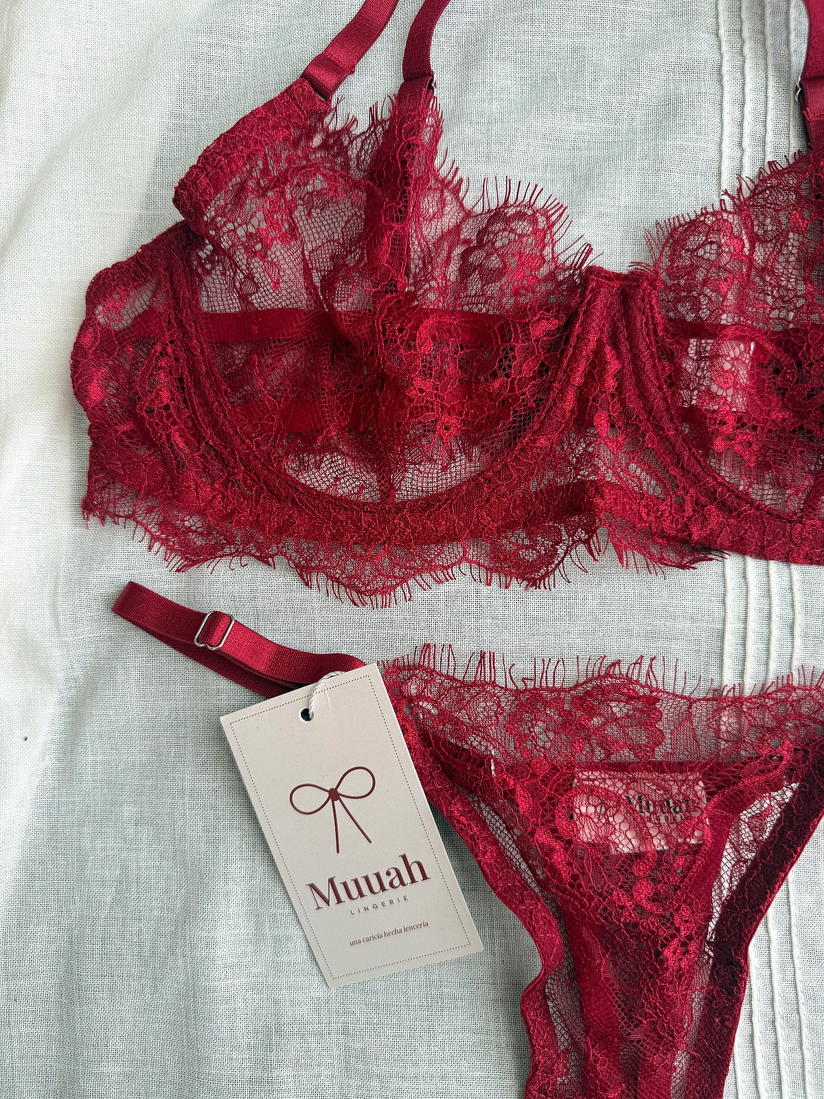 Sett ta' Lingerie Bizzilla Krimżi - photo 4