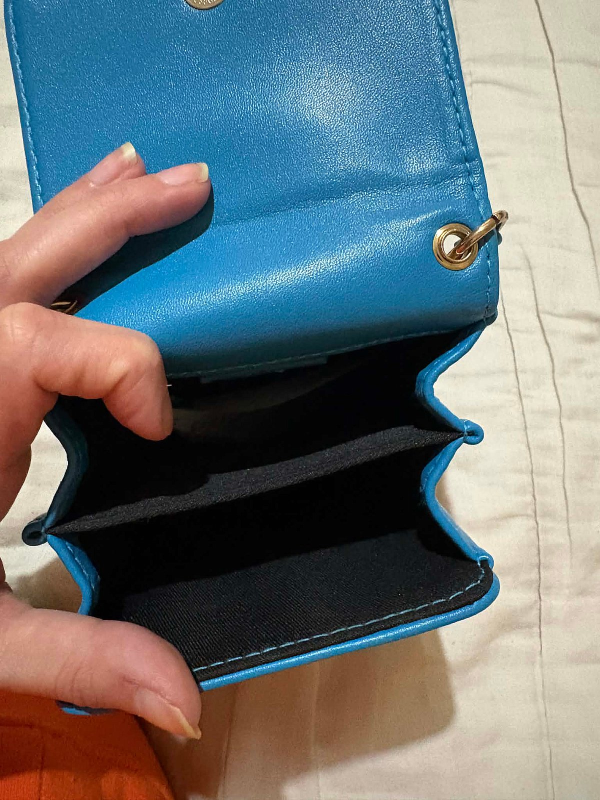 Borża tat-Telefon tal-Ġilda Falza Blu - photo 2
