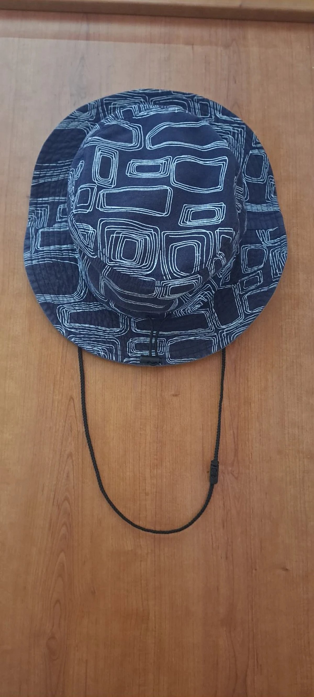 Khat Patterned Navy Bucket Hat - photo 3