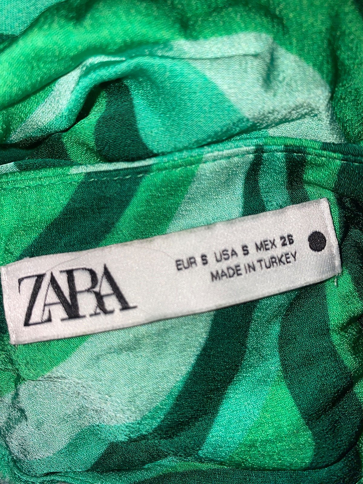 Green Patterned Slip Dress - photo 2