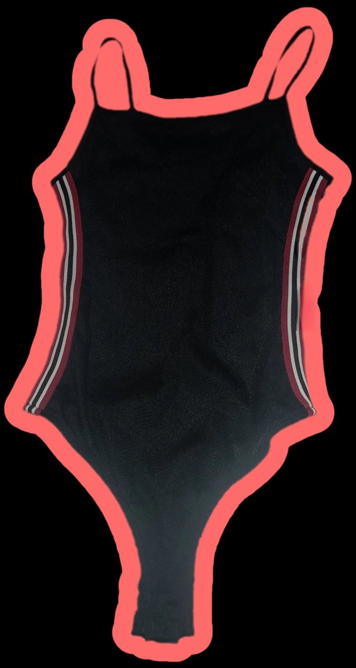 100% qoton - Tally Weijl Bodysuit Sportiv Iswed Mingħajr Dahar - Daqs S - photo 2