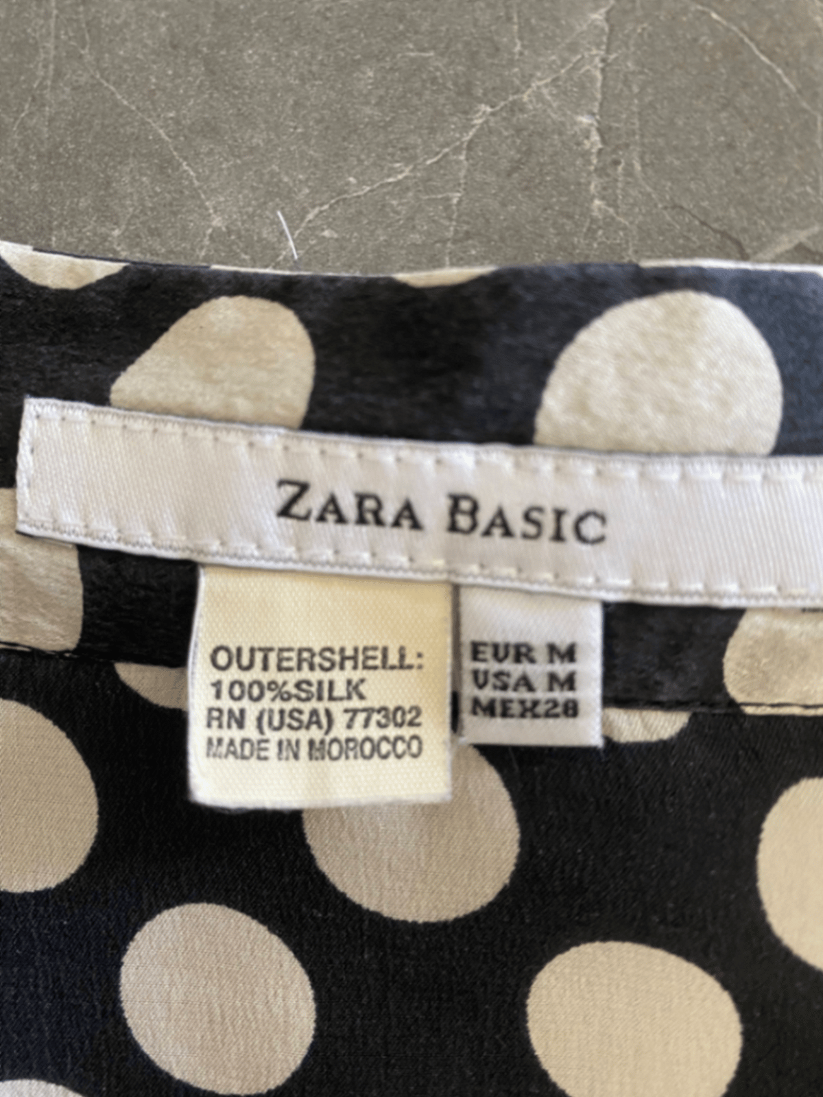 Camicetta a pois Zara Basic - Seta - photo 3