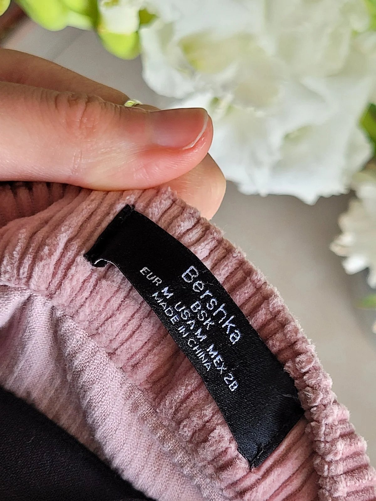 Dbielet Bershka tal-korduroj roża ċar - photo 6