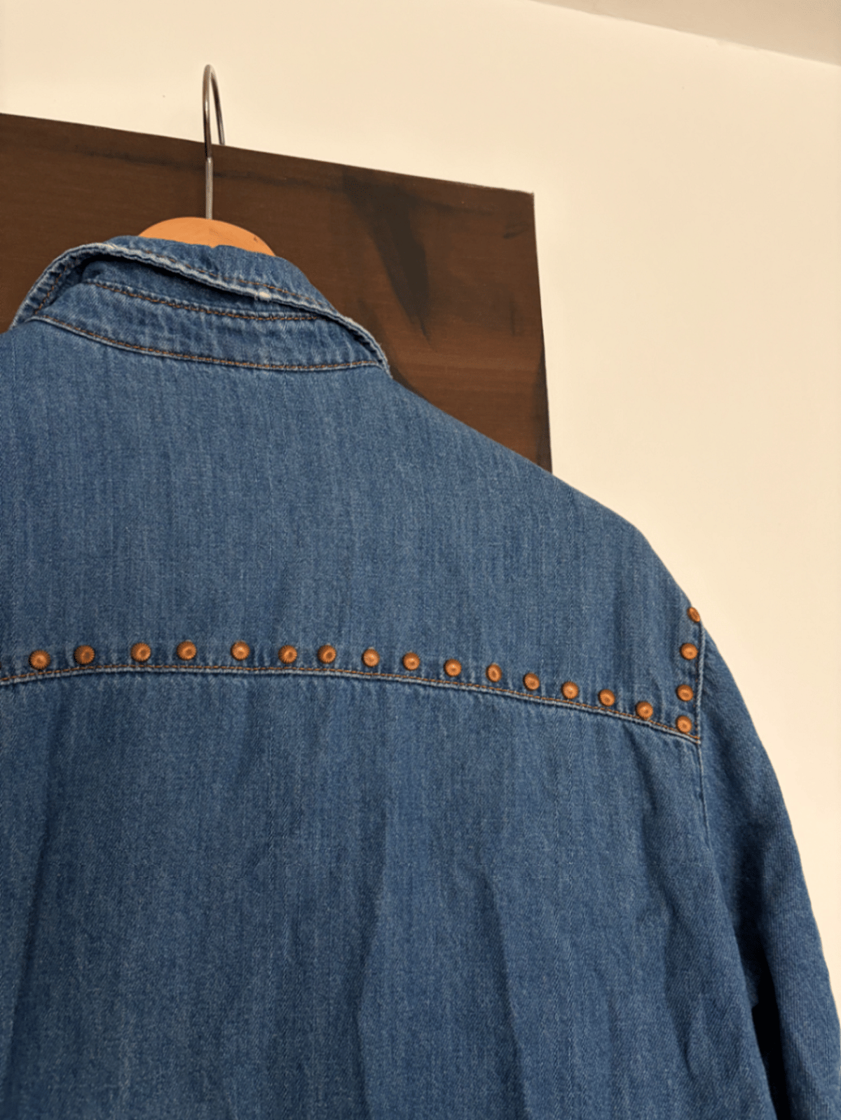 Studded Denim Overshirt - photo 7