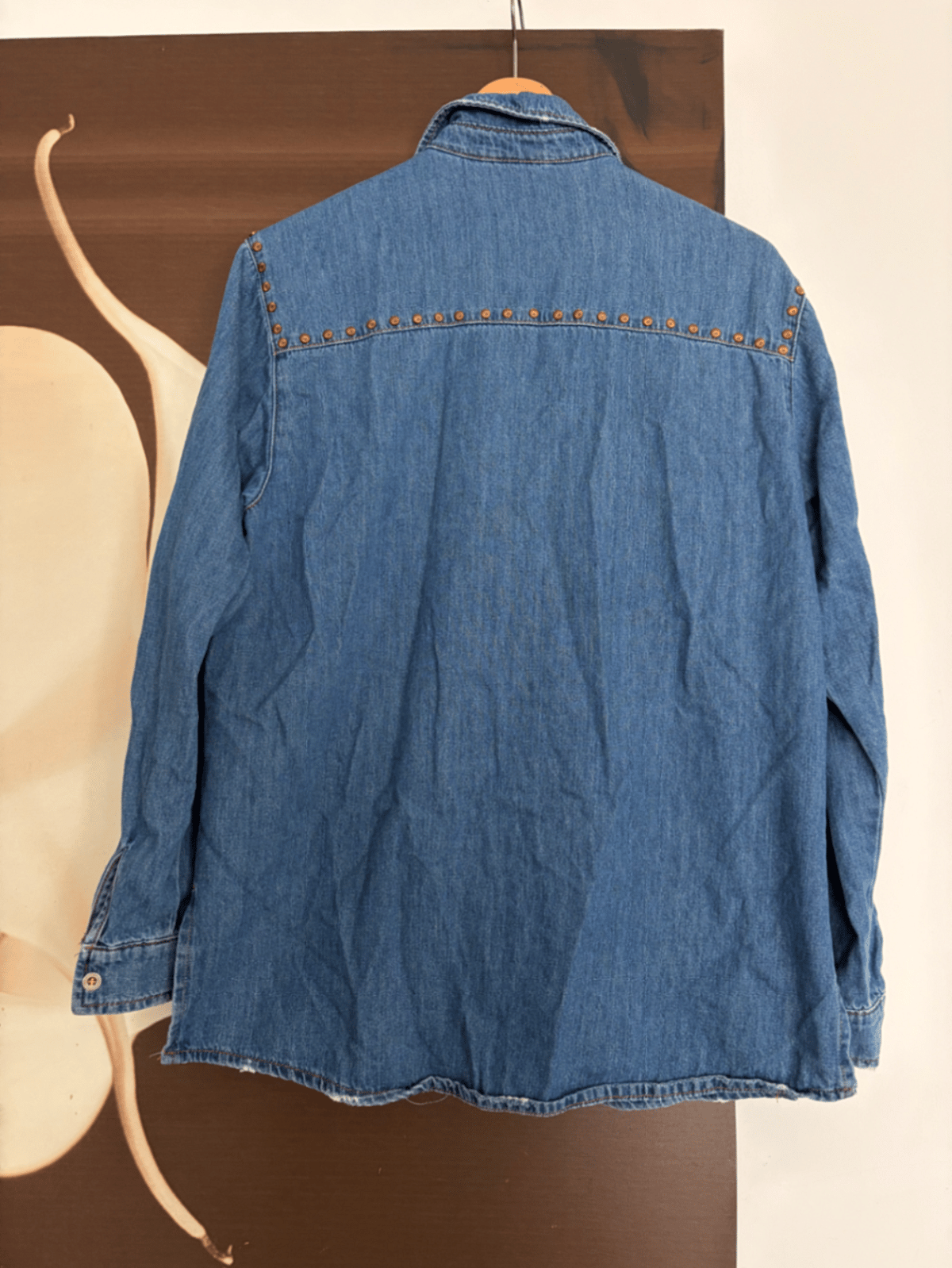 Studded Denim Overshirt - photo 3
