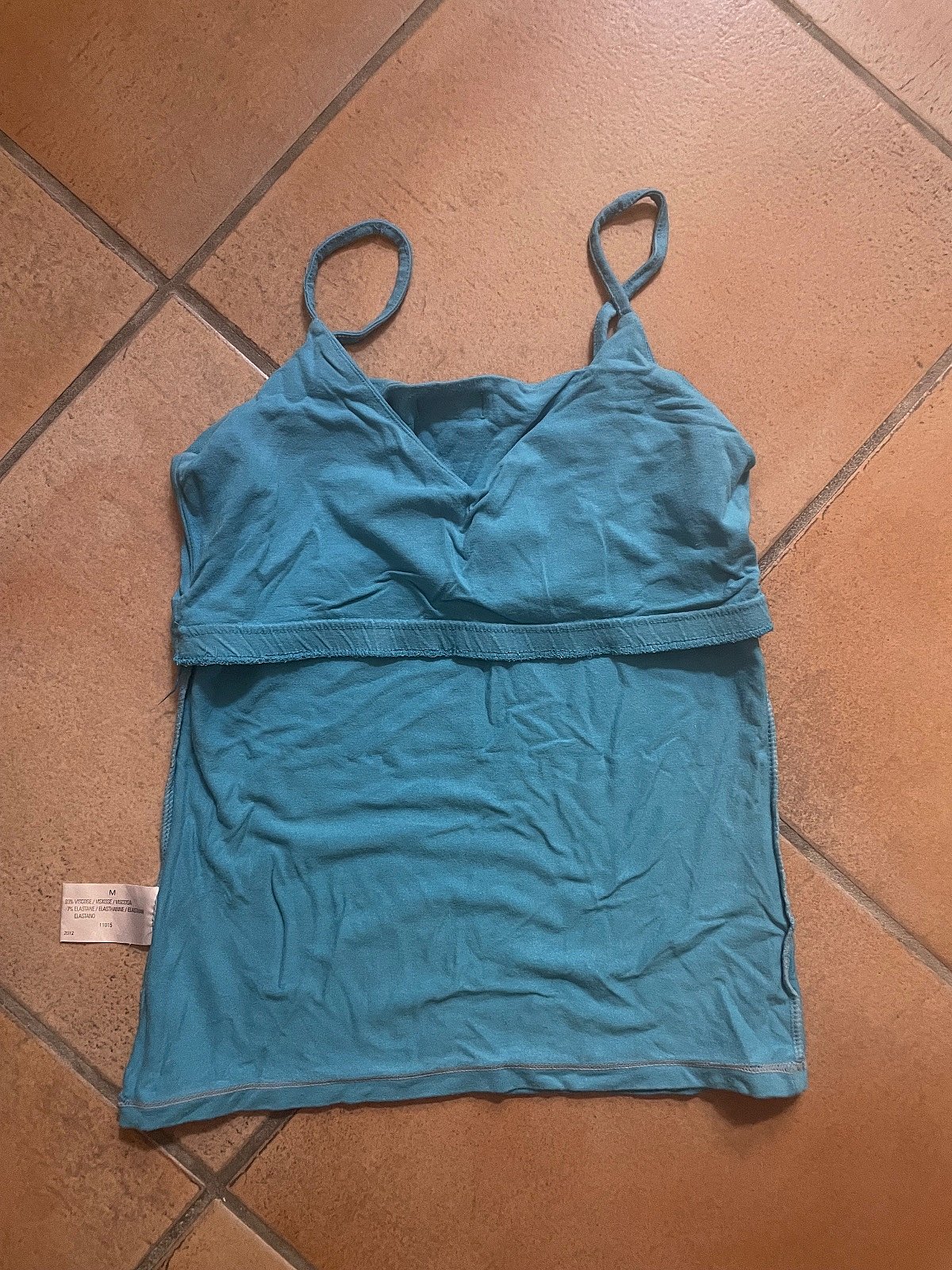 Tank Top Blu Y2K b'elastika interna madwar il-bust, Daqs M - photo 3