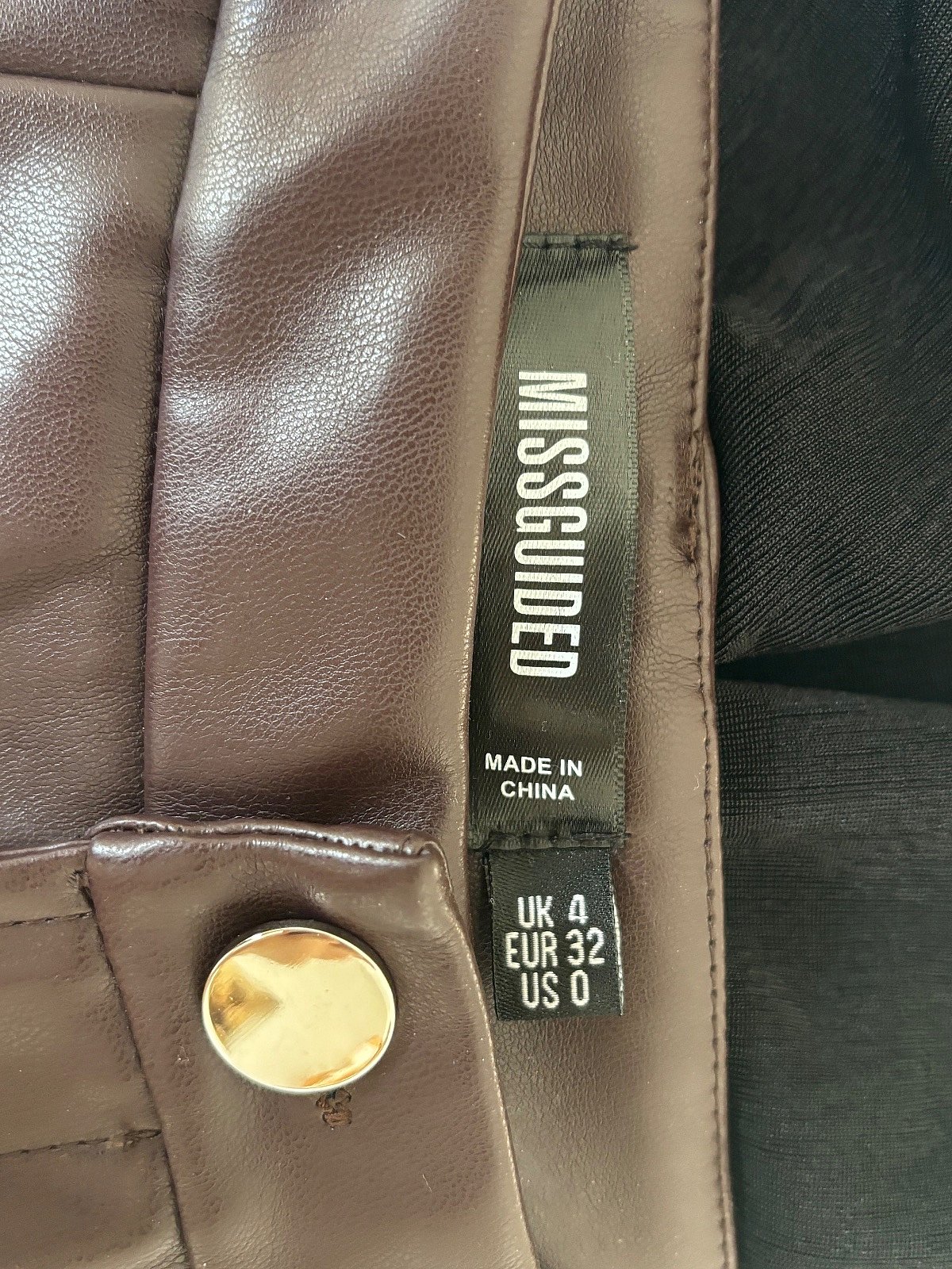 Gonna in ecopelle marrone Missguided - photo 3