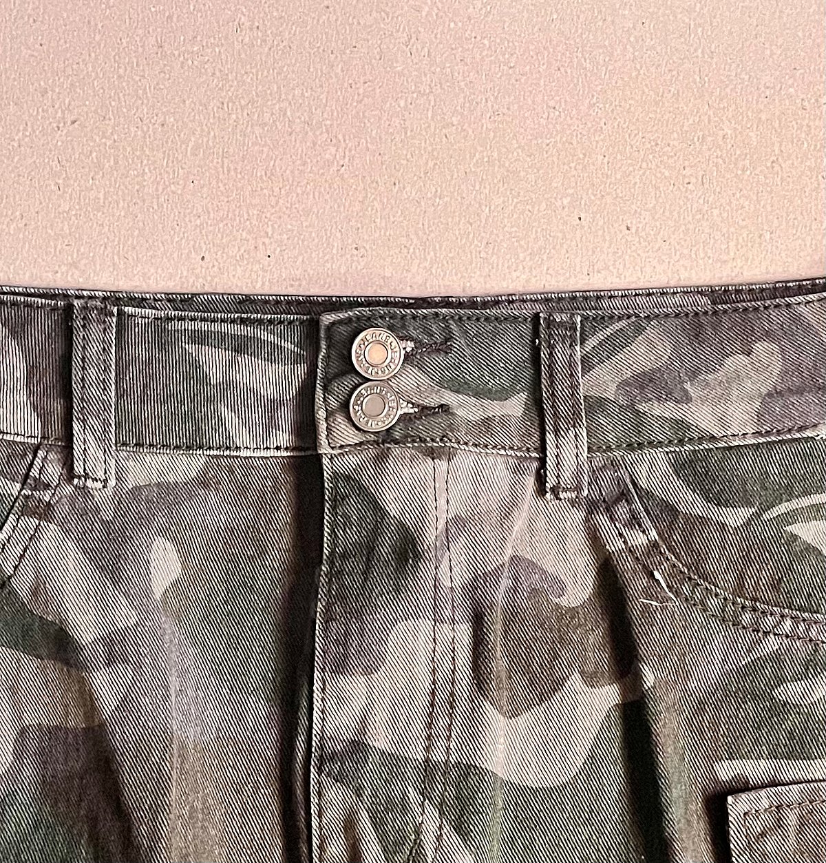 Camouflage jeans skirt  - photo 2