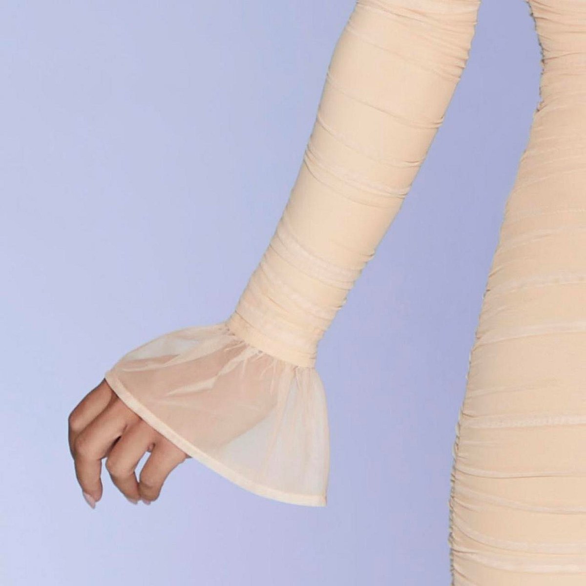 Oh Polly - Ruched Mesh Mini Bodycon Dress - photo 2